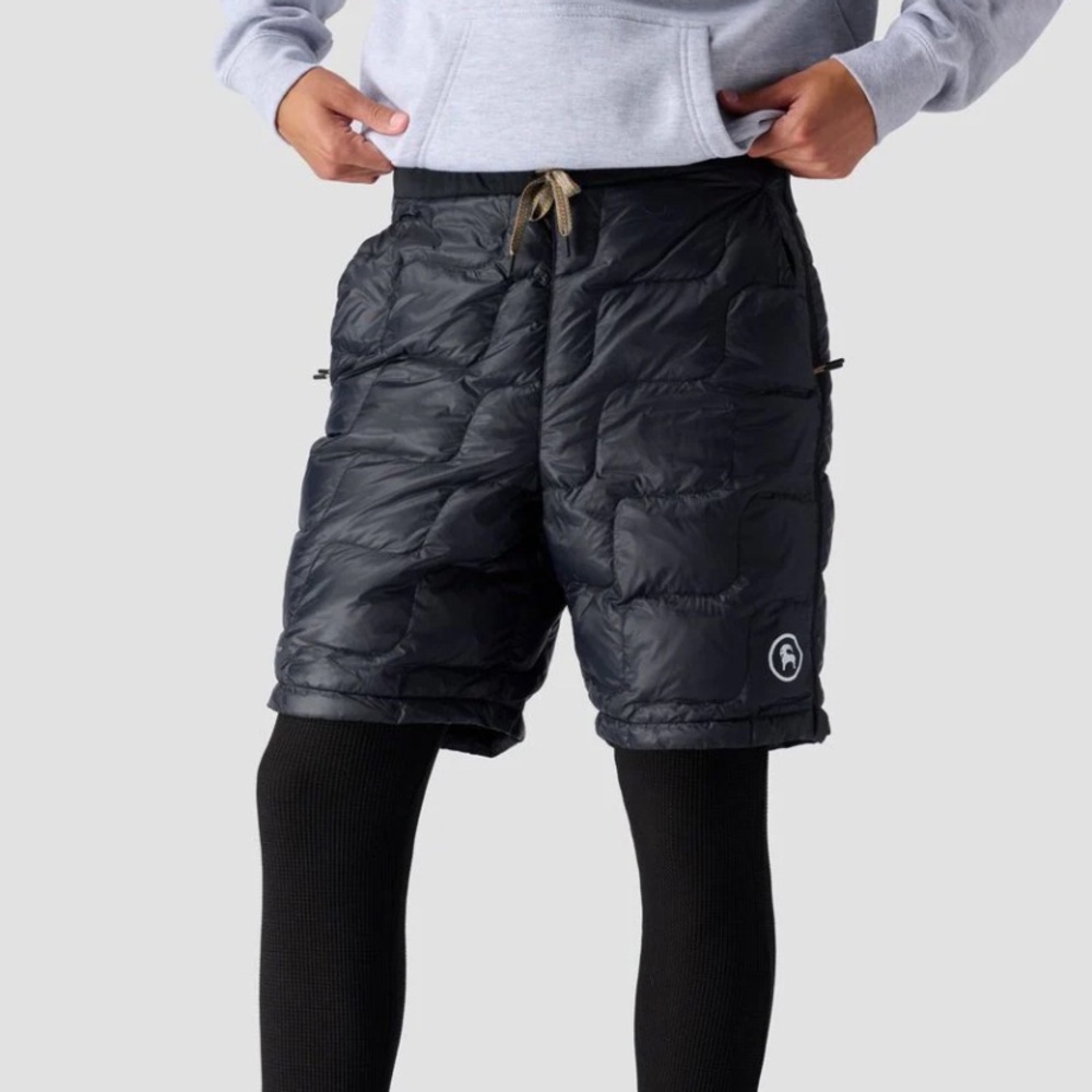 Backcountry Down Insulated Shorts NWT **Warm for Winter!**